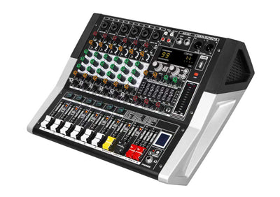 Hridz KG-4 / KG-6 / KG-8 Powered Audio Mixer 600W × 2 with Bluetooth, USB & Built-In Effects