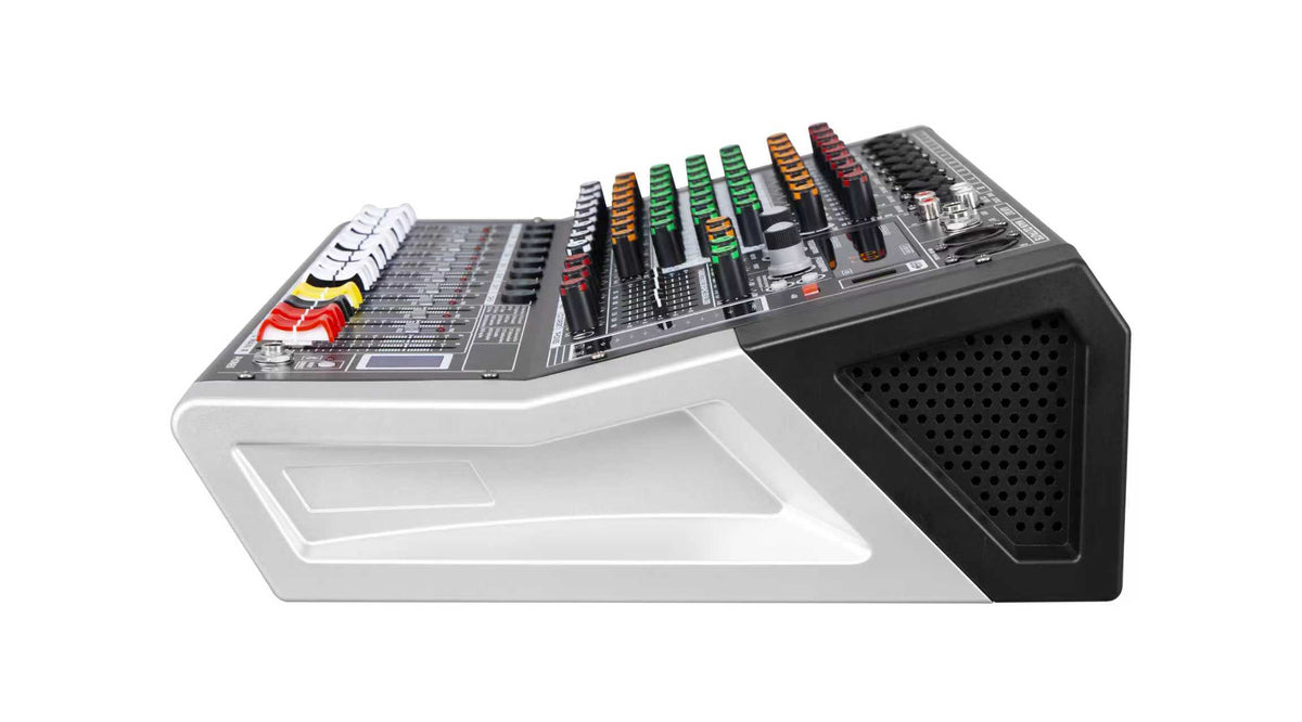 Hridz KG-4 / KG-6 / KG-8 Powered Audio Mixer 600W × 2 with Bluetooth, USB & Built-In Effects