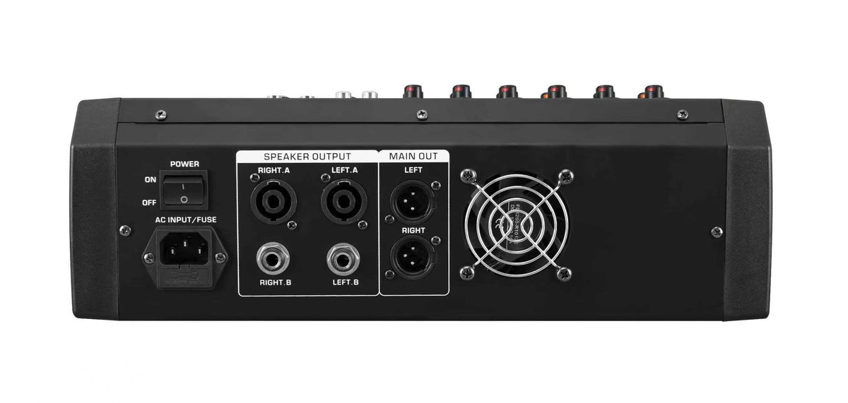 Hridz KG-4 / KG-6 / KG-8 Powered Audio Mixer 600W × 2 with Bluetooth, USB & Built-In Effects