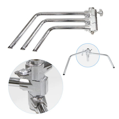 Hridz Stainless Steel Heavy Duty C-Stand, Adjustable 5–10ft / 1.5–3.3m Tripod Stand for Softbox, Flash, Reflector & Studio Lighting