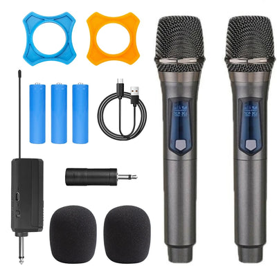 Hridz UHF Wireless Microphone System – Rechargeable, 50m Range