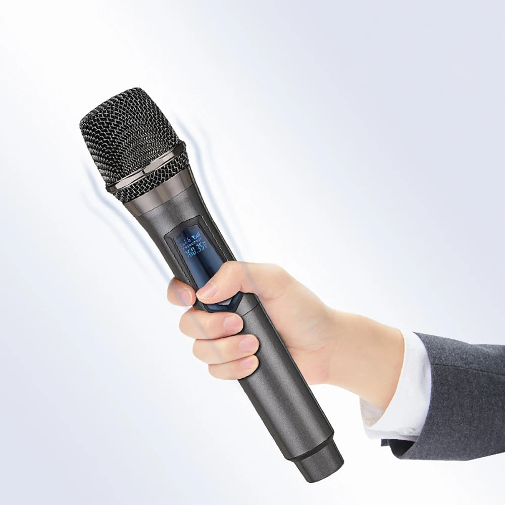 Hridz UHF Wireless Microphone System – Rechargeable, 50m Range