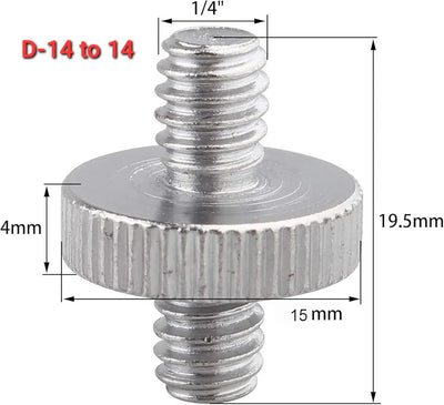 Male to Female Thread Screw Mount Adapter Converter Spigot Screw Mount Screw
