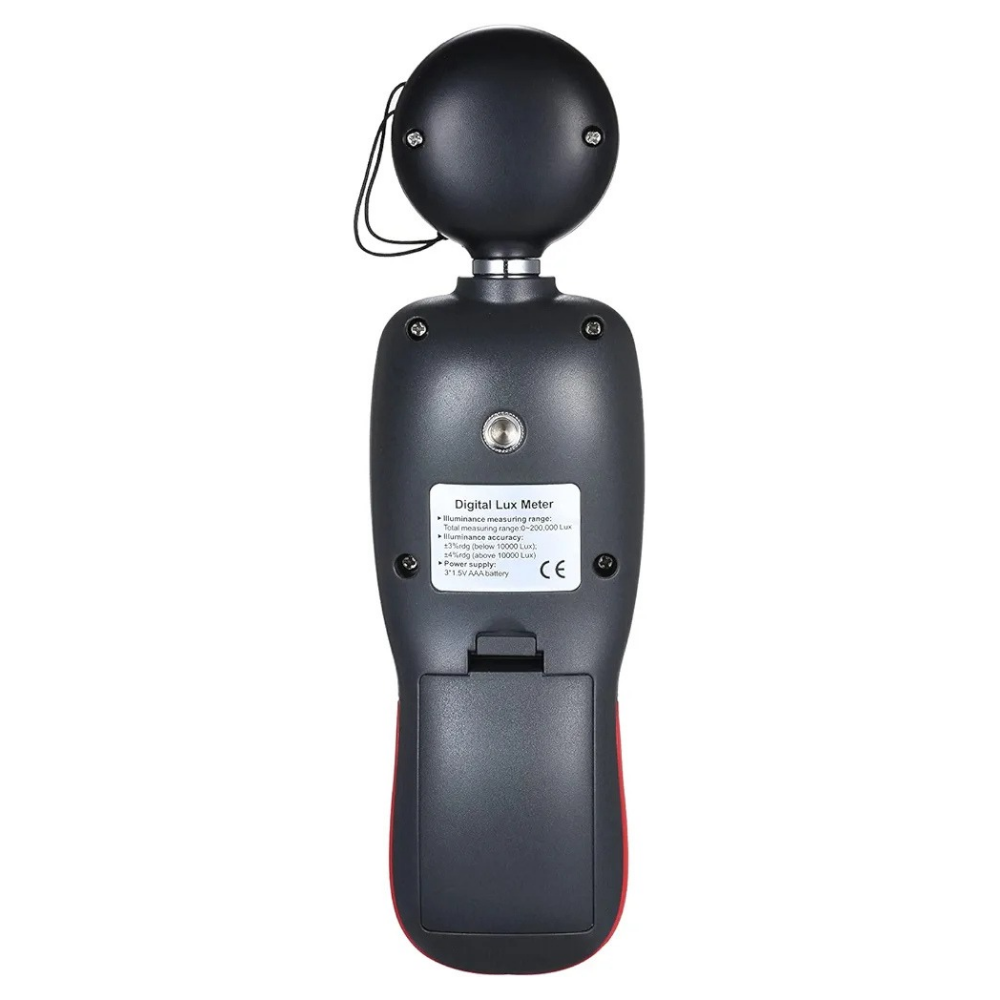 Mini Digital Lux Meter 200000 Lux Light Meter LCD Temp Sensor Max/Min Hold