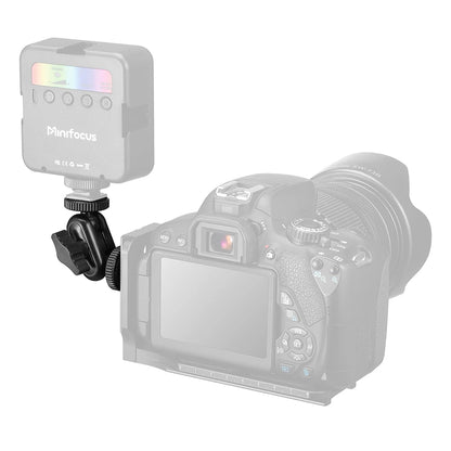 Mini Double Ball Head Magic Arm Mount 360° with 1/4” Screw for GoPro, DSLR, Monitor & Video Light