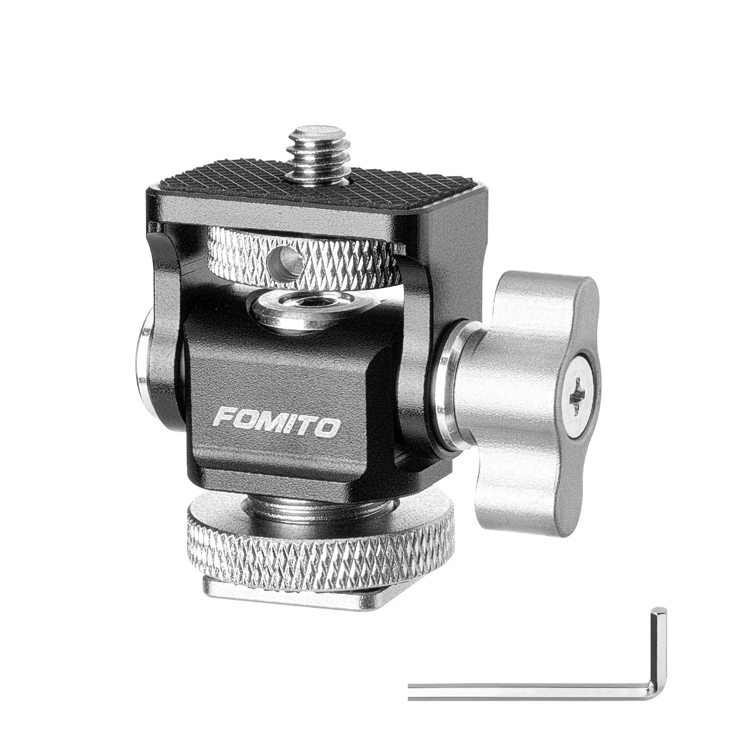 Mini Monitor Mount Holder Cold Shoe Swivel for LED Light Monitor Microphone Camera