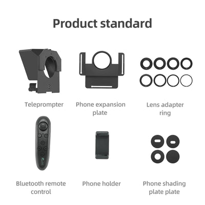 Mini Teleprompter for Mobile & DSLR Camera Recording - Portable Inscriber Artifact Video With Remote Control