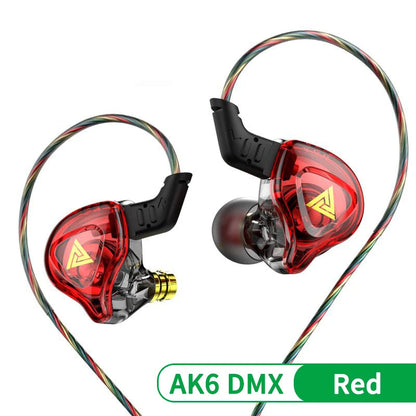 QKZ AK6 DMX HIFI Heavy Bass In-Ear Earphones With Mic IEM Level 3.5mm Headphone