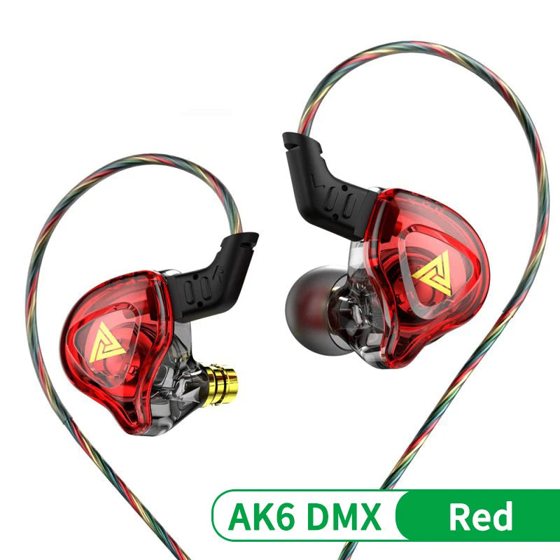 QKZ AK6 DMX HIFI Heavy Bass In-Ear Earphones With Mic IEM Level 3.5mm Headphone