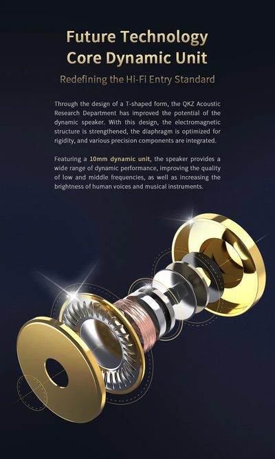 QKZ AKX DMX HIFI Heavy Bass In-Ear Earphones With Mic IEM Level 3.5mm Headphone