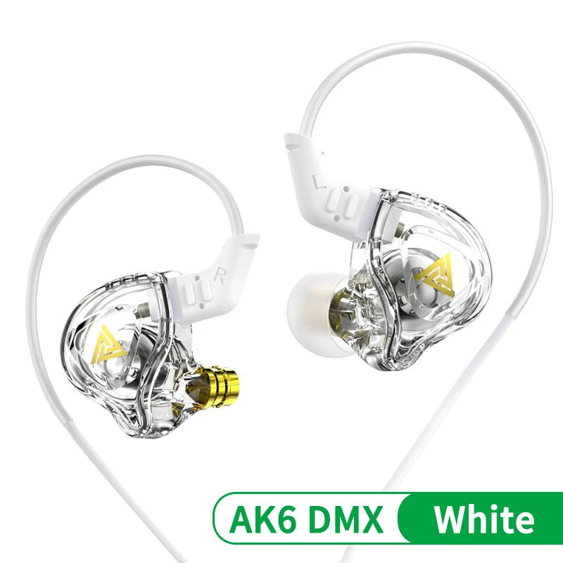 QKZ AK6 DMX HIFI Heavy Bass In-Ear Earphones With Mic IEM Level 3.5mm Headphone