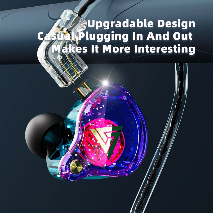 QKZ AK6 Pro Wired In-Ear Monitors IEM Earphone with Mic Noice Cancelling Headset