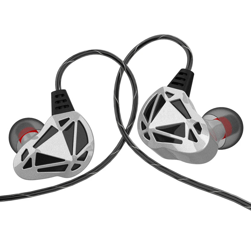 QKZ AK7 Copper Driver Wired In-Ear Earphones with Mic – HiFi Bass Stereo Earbuds