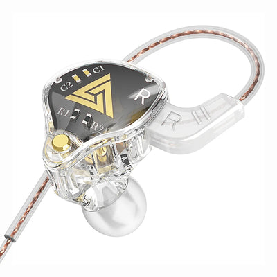 QKZ AKX DMX HIFI Heavy Bass In-Ear Earphones With Mic IEM Level 3.5mm Headphone