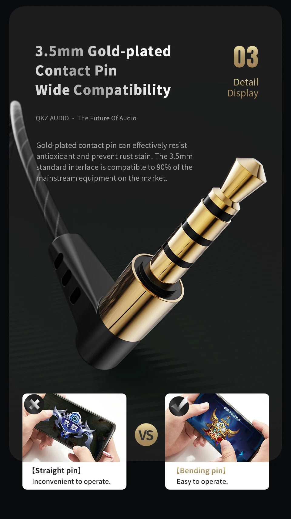 QKZ SK8 Wired IEM Headset With MIC HIFI Dynamic Stereo Heavy Bass 3.5MM AUX In Ear Monitor Earphone