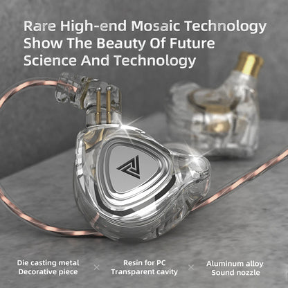 QKZ ZX3 No-Mic Dynamic Earphone In-Ear Monitor HiFi Heavy Bass Wired Headphones IEM