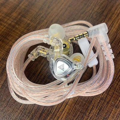 QKZ ZX3 No-Mic Dynamic Earphone In-Ear Monitor HiFi Heavy Bass Wired Headphones IEM