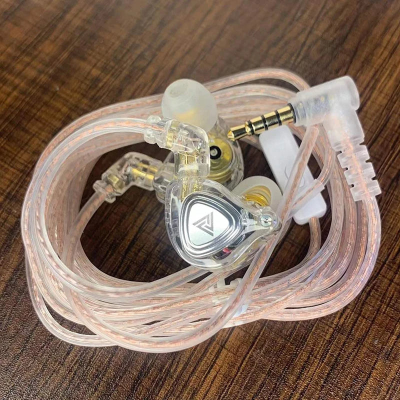 QKZ ZX3 No-Mic Dynamic Earphone In-Ear Monitor HiFi Heavy Bass Wired Headphones IEM