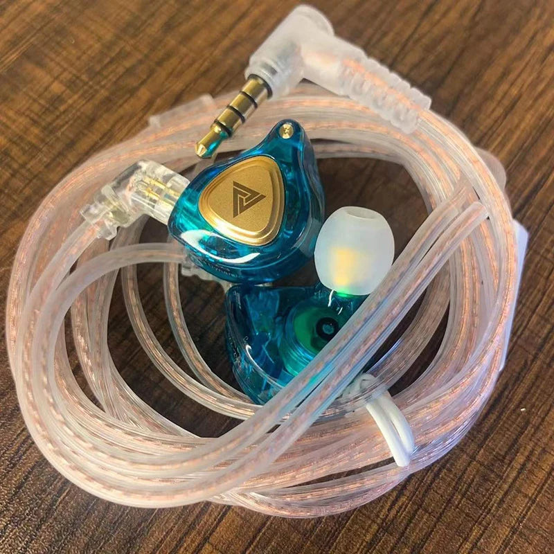 QKZ ZX3 No-Mic Dynamic Earphone In-Ear Monitor HiFi Heavy Bass Wired Headphones IEM