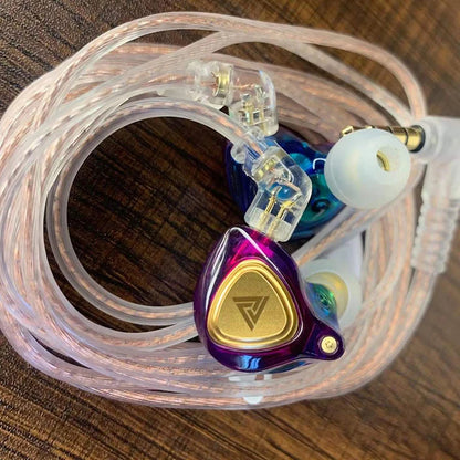 QKZ ZX3 No-Mic Dynamic Earphone In-Ear Monitor HiFi Heavy Bass Wired Headphones IEM