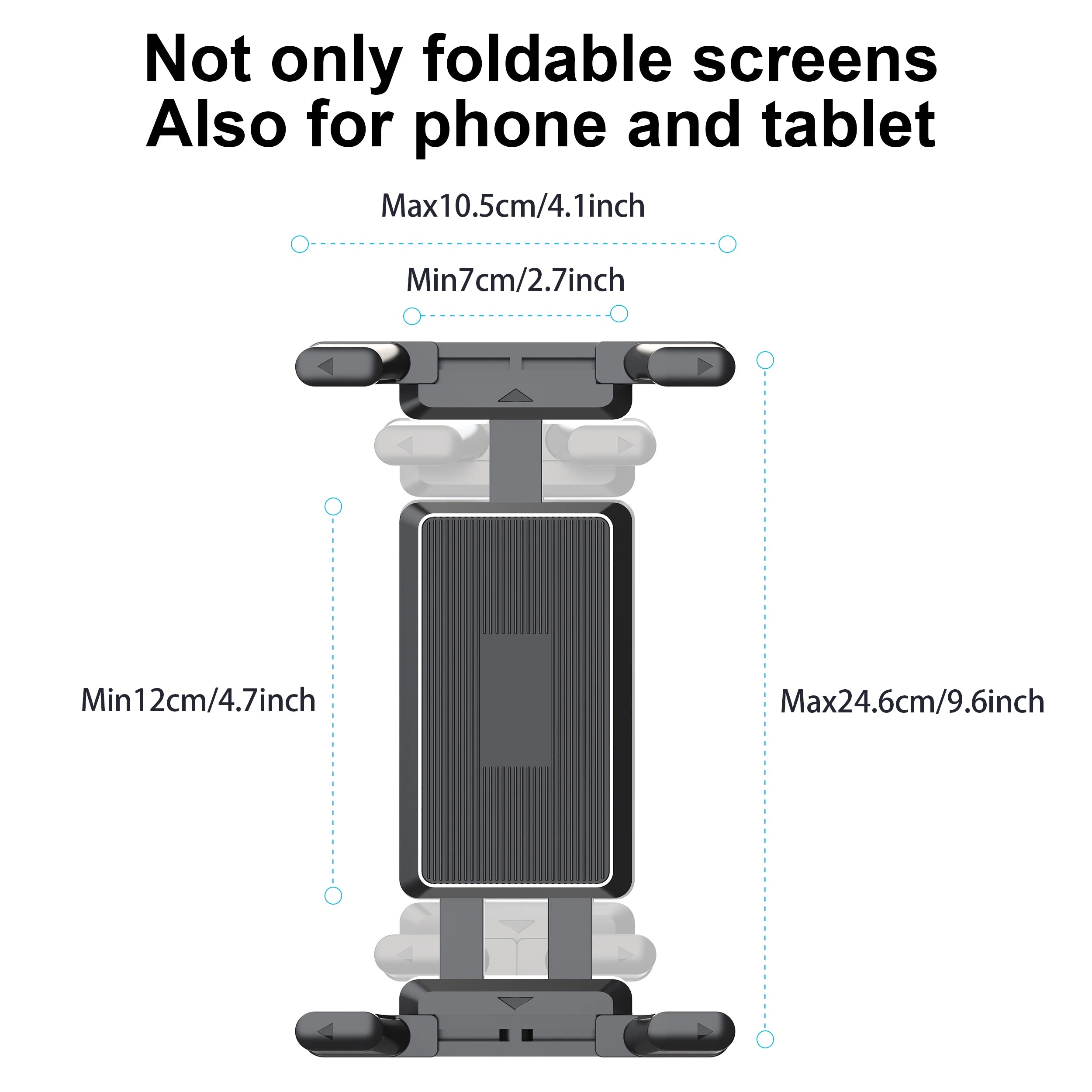 Universal Phone & Tablet Holder Mount for Treadmill, Bike, Stroller, Wheelchair & Golf Cart