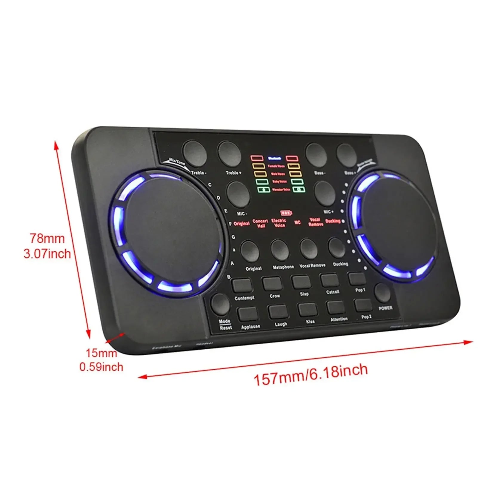 V300 Pro Portable Live Sound Card & Audio Mixer – Bluetooth, Noise Reduction & USB Recording
