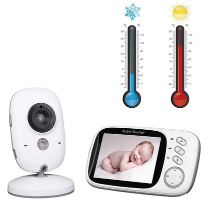 Video Baby Monitor camera with 3.2" LCD Wireless No app needed Audio Monitor with Camera Baby Alarm