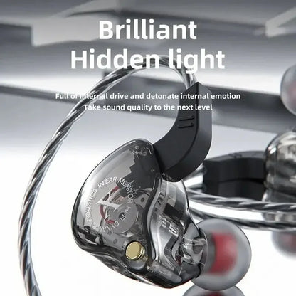 X2 Dynamic Wired In-Ear Earphones No Mic HIFI Heavy Bass Earbuds Gaming Headphones