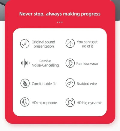 X2 Wired HiFi In-Ear Earphones 3.5mm Heavy Bass Earbuds for Gaming, Music, Sport & Everyday Listening – No Microphone