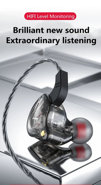 X2 Wired HiFi In-Ear Earphones 3.5mm Heavy Bass Earbuds for Gaming, Music, Sport & Everyday Listening – No Microphone