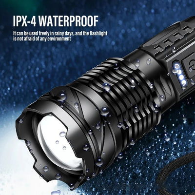 XHP50 Super Bright LED Flashlight – 2300 Lumens, USB Rechargeable, Waterproof, 7 Modes for Camping & Outdoor Adventures