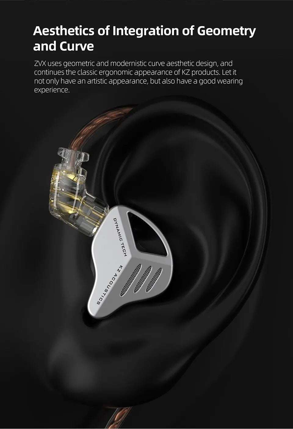 ZVX Dynamic HIFI Bass Earbuds In-Ear Monitor Headphones NO-MIC Earphones