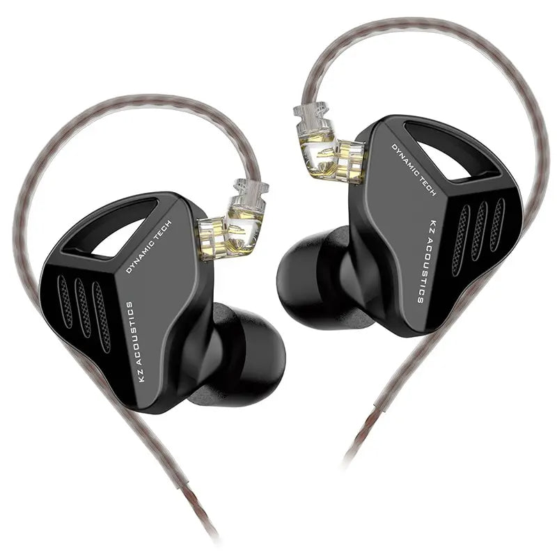ZVX Dynamic HiFi Bass In-Ear Monitor Earphones – Silver or Black, With or Without Mic