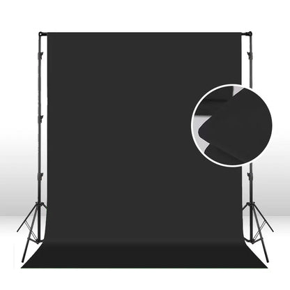 Hridz Photography Backdrop Kit – Muslin Green Screen, White, Black, Grey Backdrops + 2.6x3M Heavy Duty Support Stand