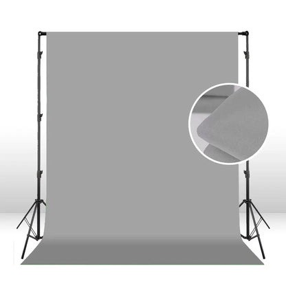 Hridz Photography Backdrop Kit – Muslin Green Screen, White, Black, Grey Backdrops + 2.6x3M Heavy Duty Support Stand