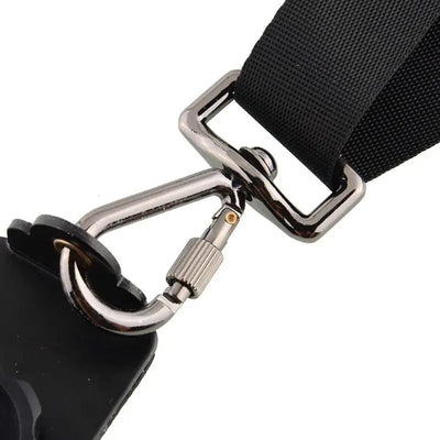 Hridz dual camera sling strap carrying two cameras, front view
