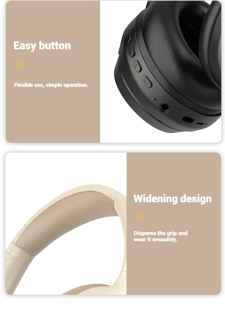 Hridz foldable wireless Bluetooth over-ear headphones with noise reduction and HD mic – photo 10