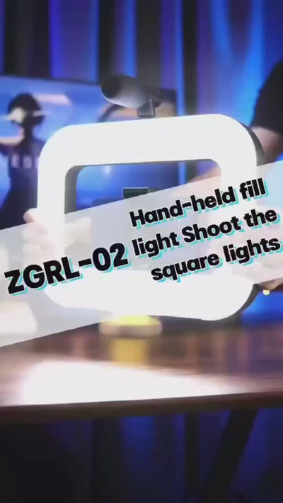 Hridz Handheld LED Ring Light with Phone Holder & 4000mAh Battery – Portable Vlogging Light for YouTube, Live Streaming, Photography & Content Creation