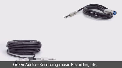 Hridz XLR Female to 6.35mm TRS Audio Cable – Professional Microphone & Speaker Cable for Mixers Guitars