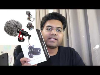 Hridz Cardioid Lavalier Shotgun Microphone For On-Camera & Smartphone