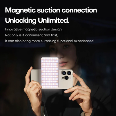 HRIDZ M19 Magnetic Clip-On LED Video Light for Smartphone – Portable Selfie Light for Live Streaming, Photography & Content Creation