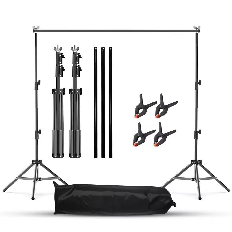 2.6m*3m Photography Backdrop Support System for Quality Photoshoot Background Video Studio