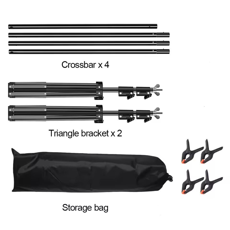 2.6m*3m Photography Backdrop Support System for Quality Photoshoot Background Video Studio