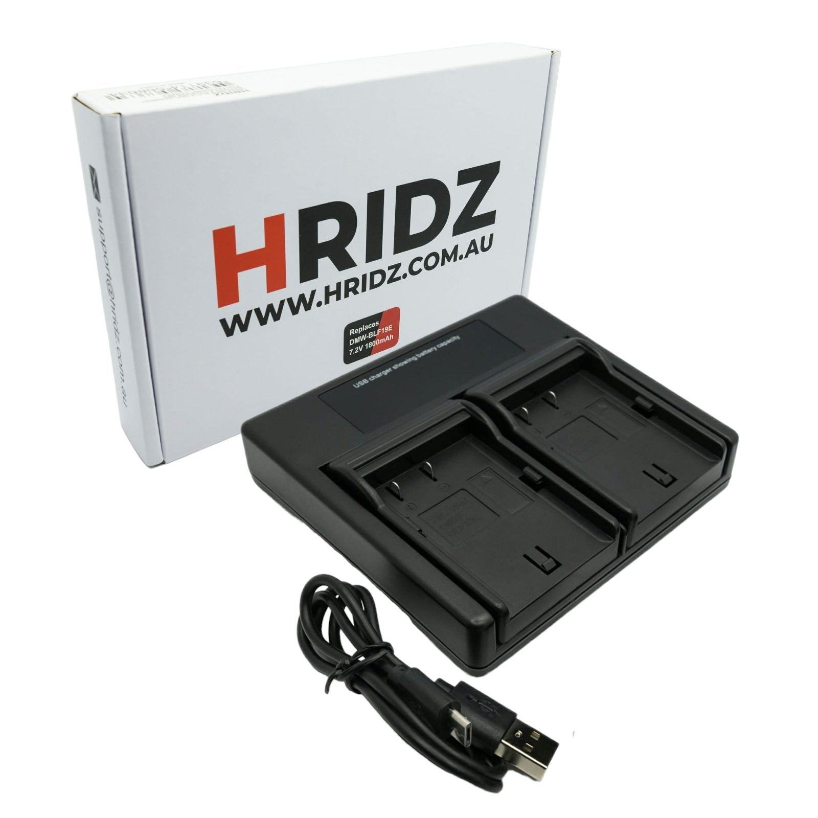 Hridz EN-EL15 Dual Battery Charger for Nikon Z8 Z7 Z6 D780 D500 D600 D750 D810 D850 Z5
