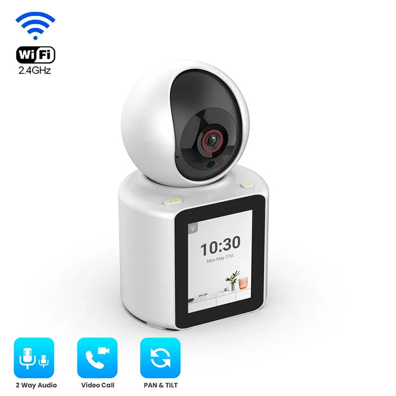 1080P WiFi Surveillance Camera with Two-Way Audio, Rotating Lens & Night Vision