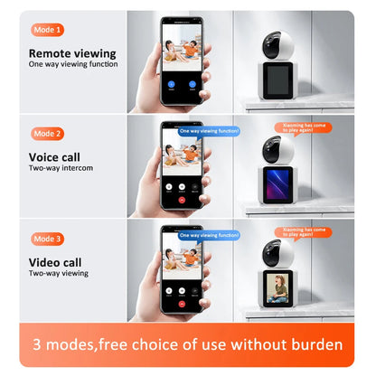 1080P WiFi Surveillance Camera with Two-Way Audio, Rotating Lens & Night Vision