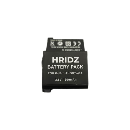 2Pcs Hridz AHDBT-401 Battery for Go Pro HERO4 BLACK and HERO4 SILVER Cameras