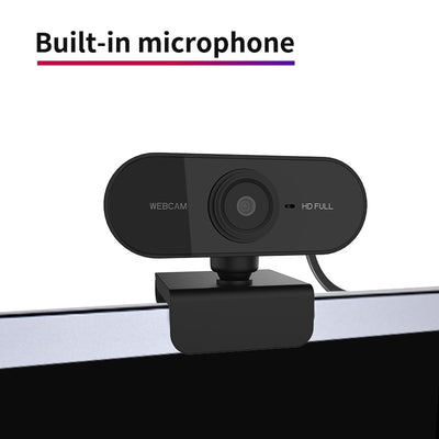 Built-in Microphone Mac Computer USB Laptop Webcam Web Camera Full HD 1080P