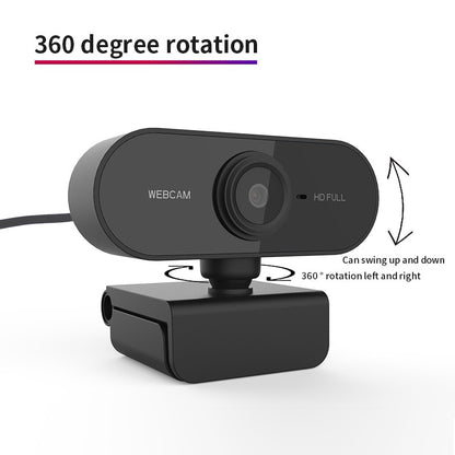 Built-in Microphone Mac Computer USB Laptop Webcam Web Camera Full HD 1080P