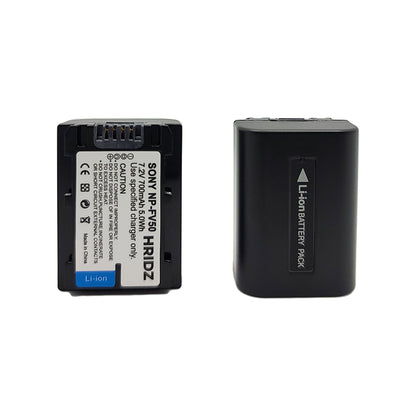 Hridz NP-FV50 Battery for Sony FV50 FV60 FV70 HDR-XR150 XR160 XR260V XR350 XR550